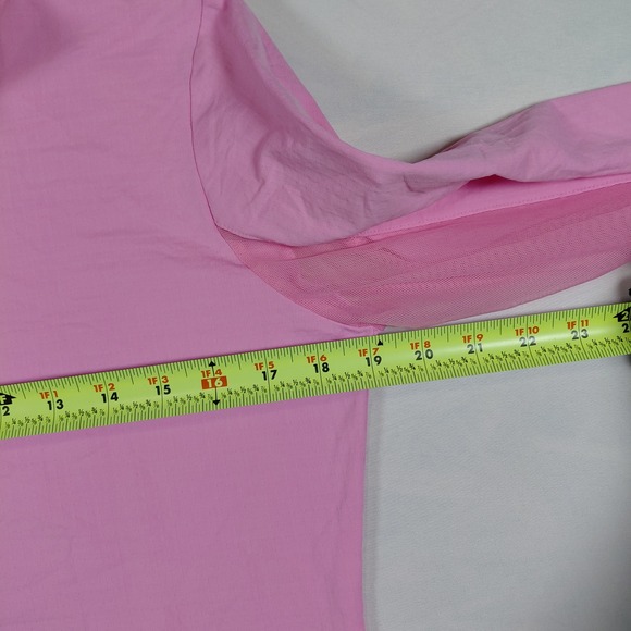 IBKUL Womens Pink Long Sleeve Quarter Zip Golf Shirt Southern Hills UPF 50+ M - Picture 11 of 14